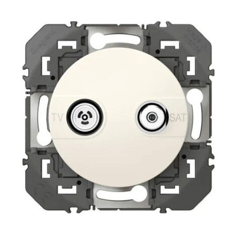 Prise TV-SAT étoile blindée LEGRAND Dooxie blanc