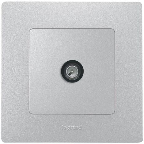 PRISE TV SIMPLE ARGENT CPT LEGRAND 096563