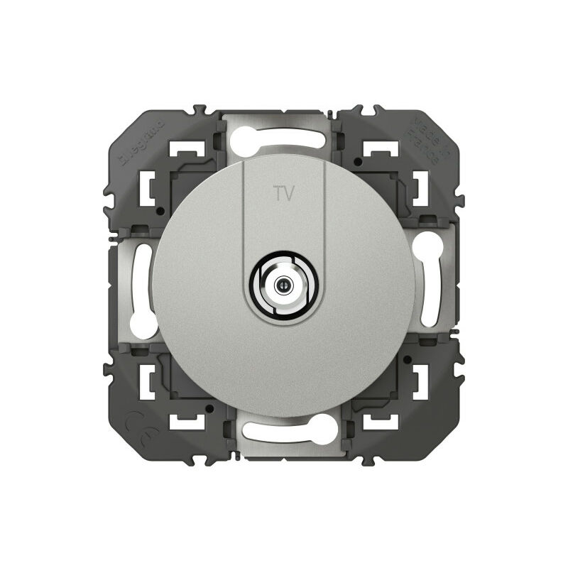 Legrand - Prise tv type f à visser dooxie finition alu (600450)
