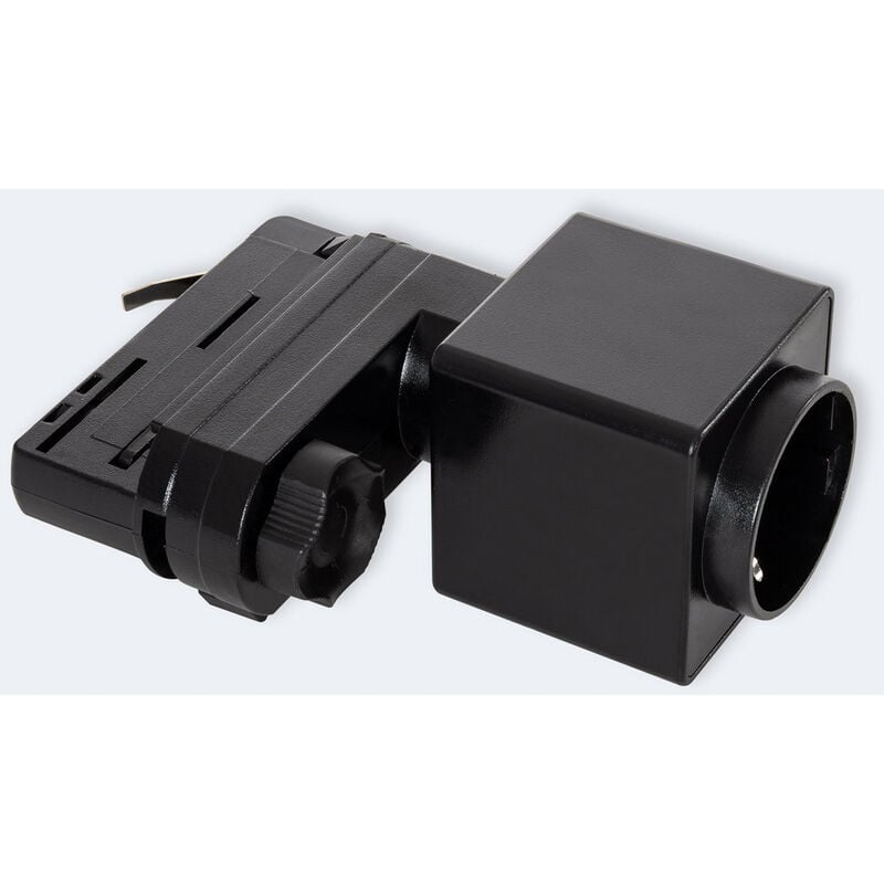 Ledkia - Prise Type f ¨Shuko¨pour Rail Triphasé Noir