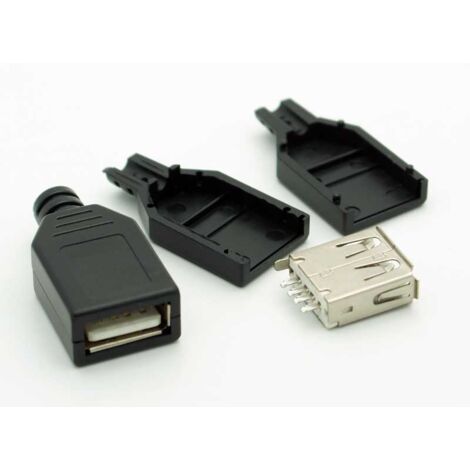 Prise USB de type A pour câble avec couvercle