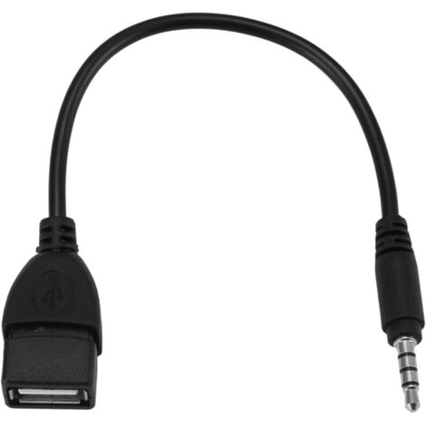 Prise USB, fiche jack de 3.5mm pour cable audio donnees et charge