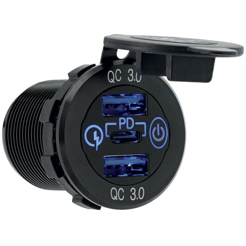 Prise usb / usb-c 12/24 Volts 20A