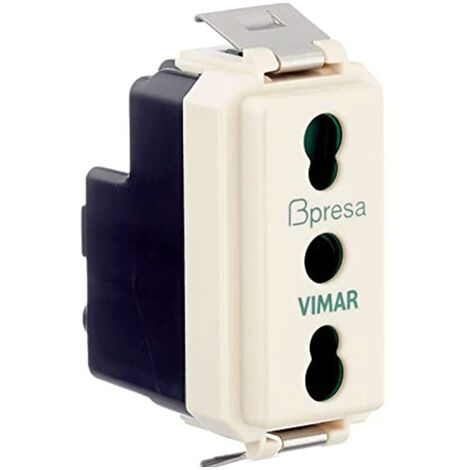 Prise Vimar 8000 SICURY 2X10/16+T 08145