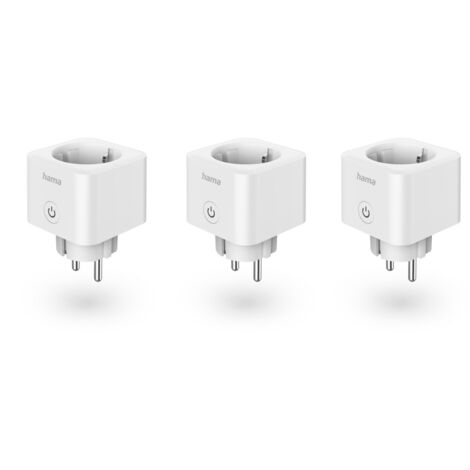 PRISE WIFI INTELLIGENTE, MATTER, 3.680W, COMMANDE VOC/APPLI, PACK DE 3 HAMA