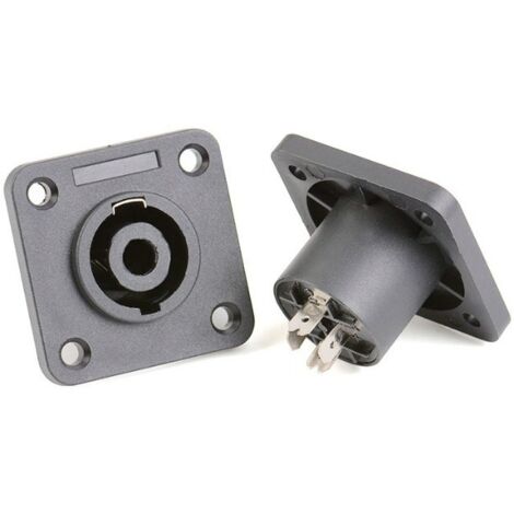 Prise XLR professionnelle, connecteur haut-parleur à quatre conducteurs, connecteur pour câble haut-parleur à quatre conducteurs, connecteur XLR pour amplificateur, fiche ohmique