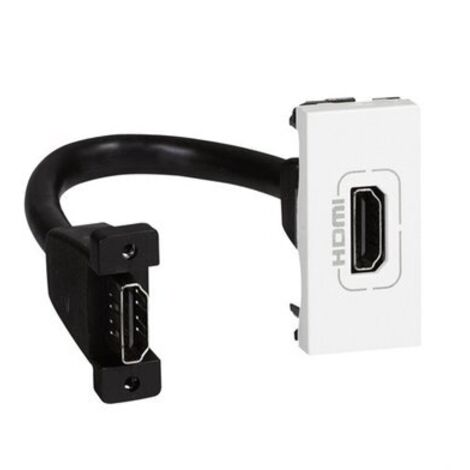 prises audio vidéo hdmi type a pré-connectée legrand mosaic