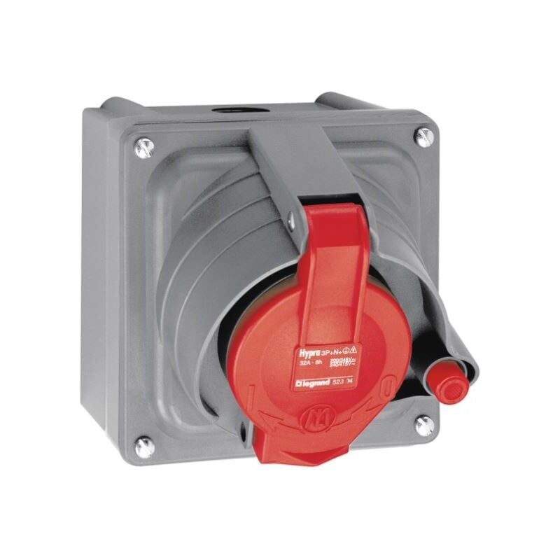 Legrand - Prisinter fixe Hypra IP44/55 16A - 380V à 415V - 3P+N+T - plastique