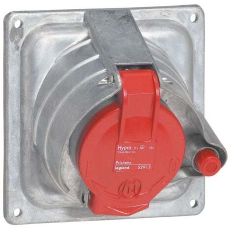 Prisinter fixe Hypra IP44/55 32A - 380V à 415V - 3P+T - métal - LEGRAND