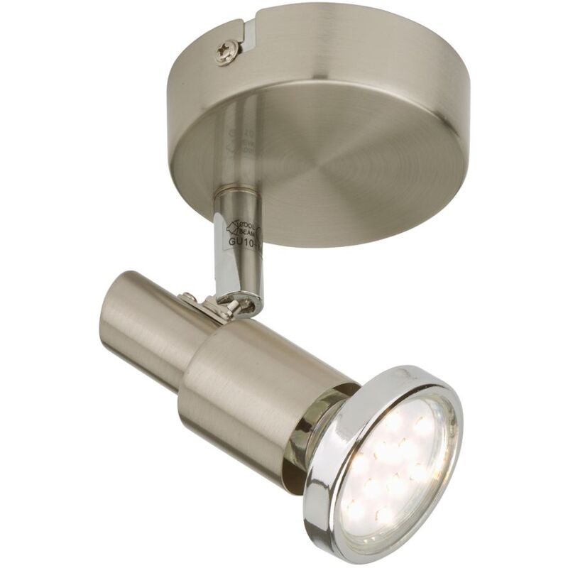 Applique murale led Plafonnier pivotant et orientable GU10 3W Ø8cm Briloner