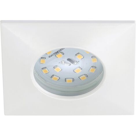 PRISMA - FARETTO AD INCASSO 1XLED 5W 400LM IP44 FISSO ROTONDO BIANCO