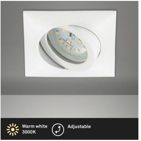 PRISMA - FARETTO LED AD INCASSO 1X5W 400LM IP23 QUADRATO