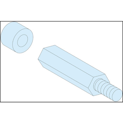 PrismaSeT G Active Entretoise hexagonale M8 Haut. 40mm lot de 4 SCHNEIDER LVS03199