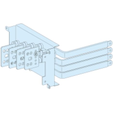 PrismaSeT P Active - Raccordement aval reporté NSX100/250 - fixe Cde manet. - 4P - LVS04426