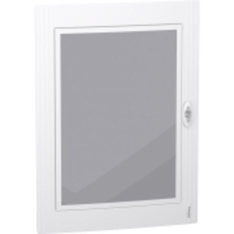 PrismaSeT XS - Porte transparente RAL9003 pour coffret saillie 4R 24 modules - LVSXDT424