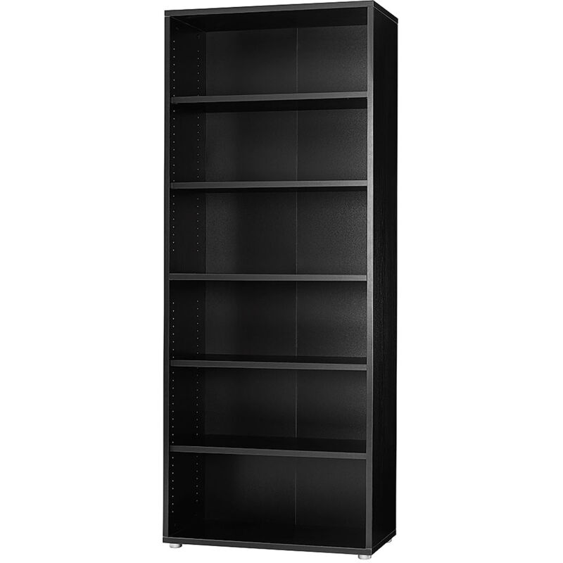 Ebuy24 - Prisme Étagère 5 tablettes de rangement. Imitation frêne noir.