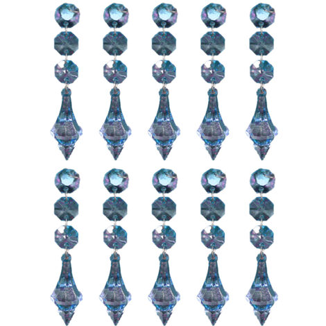 Prisme Pour Lustre - Acrylique Transparent - Pour Décoration Intérieure DIY - Convient Lustres Fenêtres Arbres De Noël Chambres D'Enfants - 10 Pièces