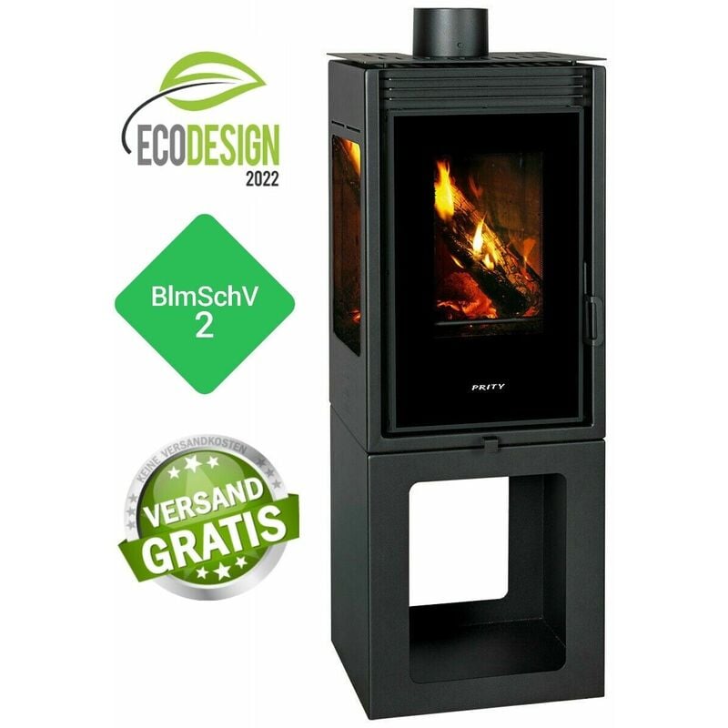 Prity PMV3 TV Poêle panoramique design 11 kW