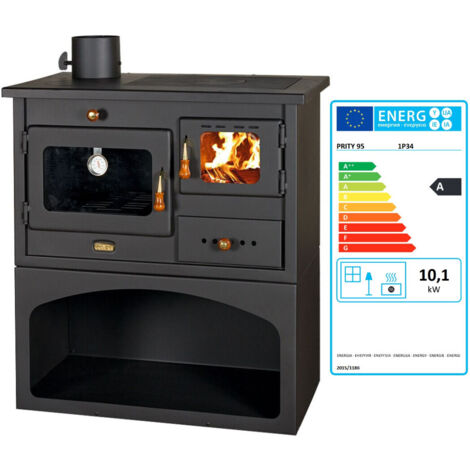 Poêle à Bois Prity S3 W21 – 21,2 KW – Chauffage Central Avec Échangeur D'Eau