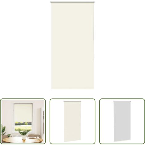 Privacidad -  Estor Enrollable Opaco Blanco Roto 65x150cm Tela Ancho 60,7cm