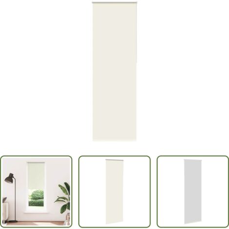 Privacidad -  Estor Enrollable Opaco Blanco Roto 85x210cm Tela Ancho 80,7cm
