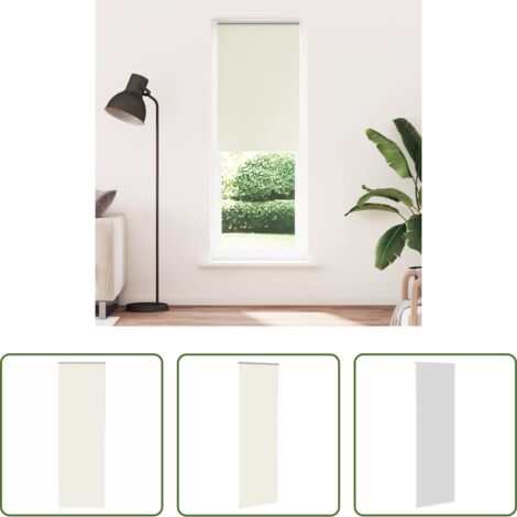 Privacidad -  Estor Enrollable Opaco Blanco Roto 85x230cm Tela Ancho 80,7cm