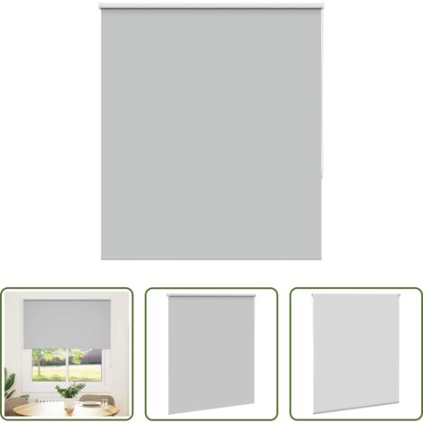 Privacidad -  Estor Enrollable Opaco gris claro 125x130 cm Tela Ancho 121,6cm