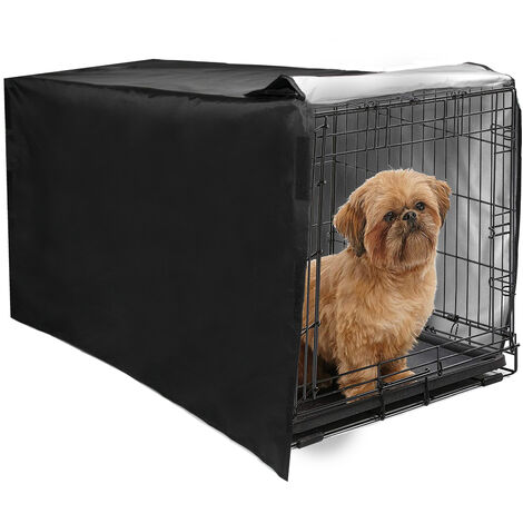 main image of "Privacy Dog Crate Cover Waterproof Night Cover Sleep Helper Windshield Dust-proof Four Door Dog Cage Cover Breathable Washable Dog Crate Cover for Pets"