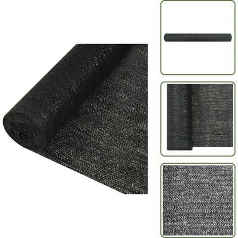 Privacy giardino - vidaXL Rete per Privacy Nera 1,5x25 m in HDPE 195 g/m² - Rete per balcone