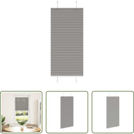 Privacy -  Tenda Plissettata Antracite 60x150 cm Larghezza Tessuto 59,4 cm