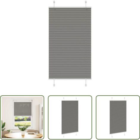 Privacy -  Tenda Plissettata Antracite 80x150 cm Larghezza Tessuto 79,4 cm