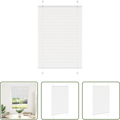 Privacy -  Tenda Plissettata Bianca 100x150 cm Larghezza Tessuto 99,4 cm