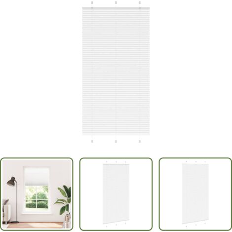Privacy -  Tenda Plissettata Bianca 110x200 cm Larghezza Tessuto 109,4 cm