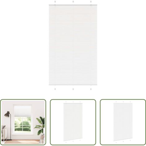 Privacy -  Tenda Plissettata Bianca 120x200 cm Larghezza Tessuto 119,4 cm