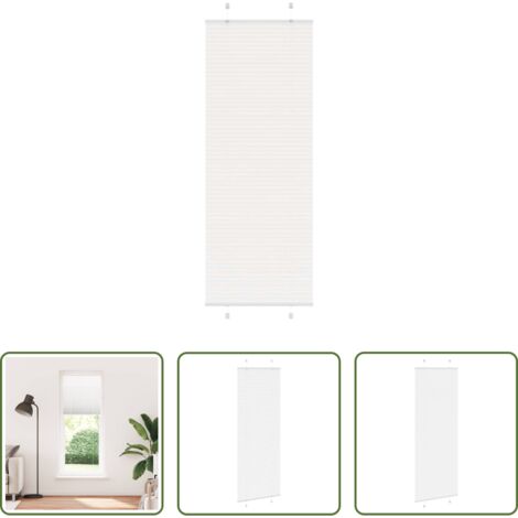Privacy -  Tenda Plissettata Bianca 70x200 cm Larghezza Tessuto 69,4 cm