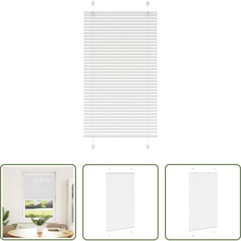 Privacy -  Tenda Plissettata Bianca 80x100 cm Larghezza Tessuto 79,4 cm