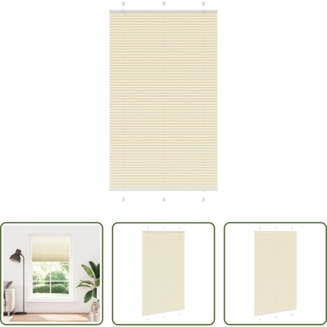 Privacy -  Tenda Plissettata Crema 115x200 cm Larghezza Tessuto 114,4 cm