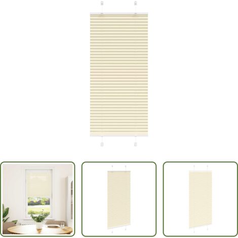 Privacy -  Tenda Plissettata Crema 60x150 cm Larghezza Tessuto 59,4 cm