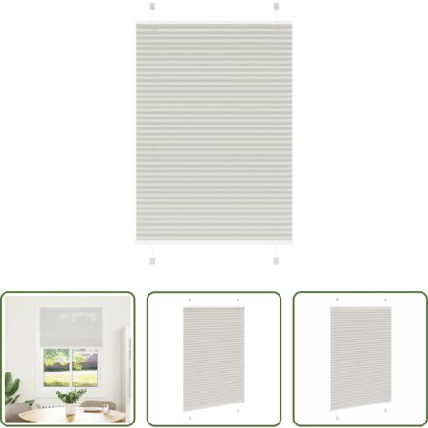 Privacy -  Tenda Plissettata Grigio Chiaro 100x100 cm Larghezza Tessuto