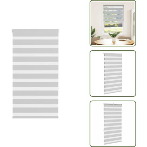 Privacy - vidaXL Tenda a Rullo Zebra Larghezza Tessuto 75,9 cm Poliestere - Protezione solare