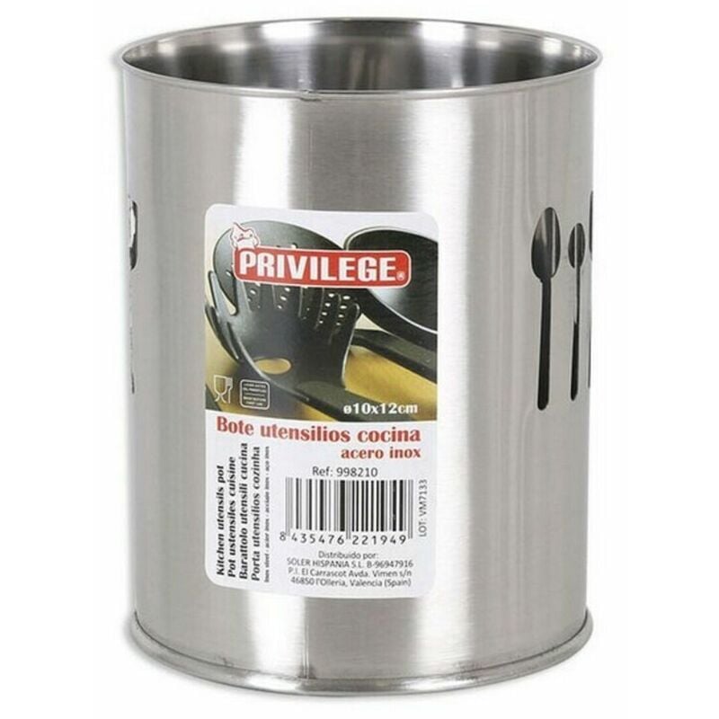 

Bote para Utensilios de Cocina Acero inoxidable Ø 10 x 12 cm - Privilege