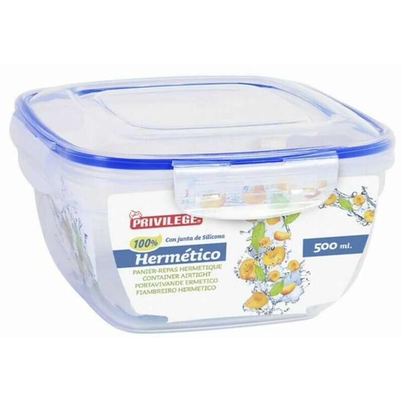 

Dem Fiambrera Hermética Dem Cuadrada Transparente 900 ml