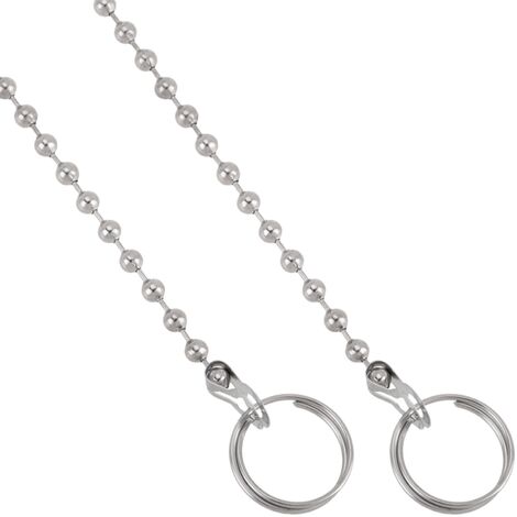 PrixPrime - 45 cm lange Kugelkette aus Metall mit Ringen für Auffang- oder Ablassschraube
