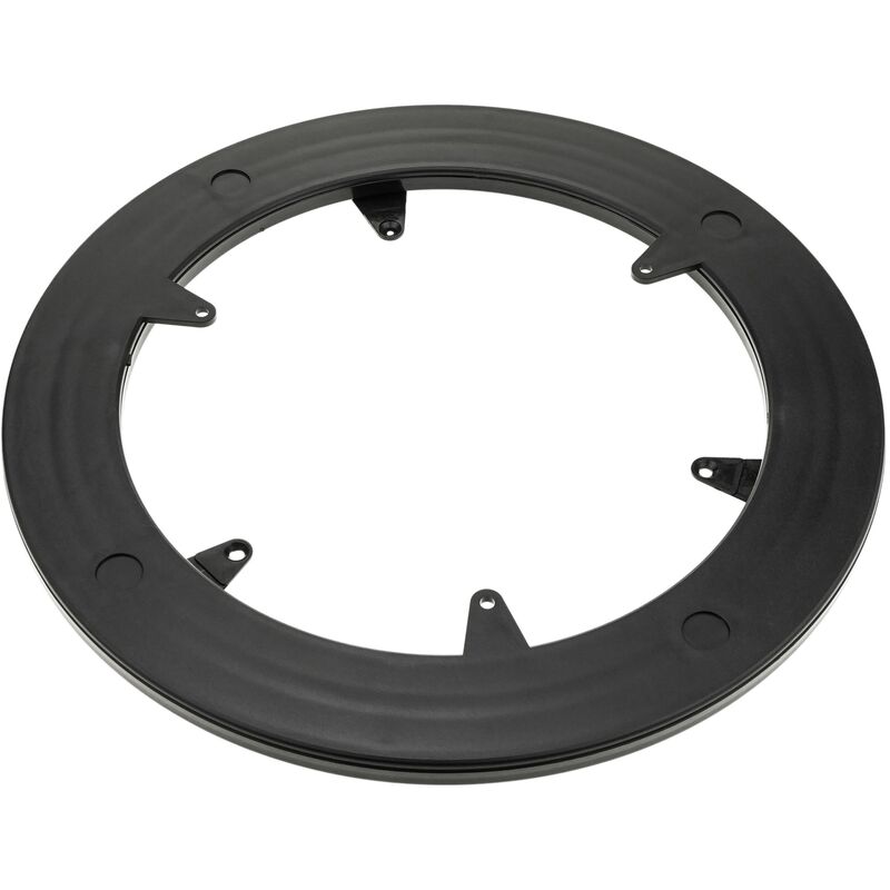Image of Base manuale girevole da 25 cm e portata 30 kg. nero con un diametro di 250 e un'altezza di 12 mm - Prixprime