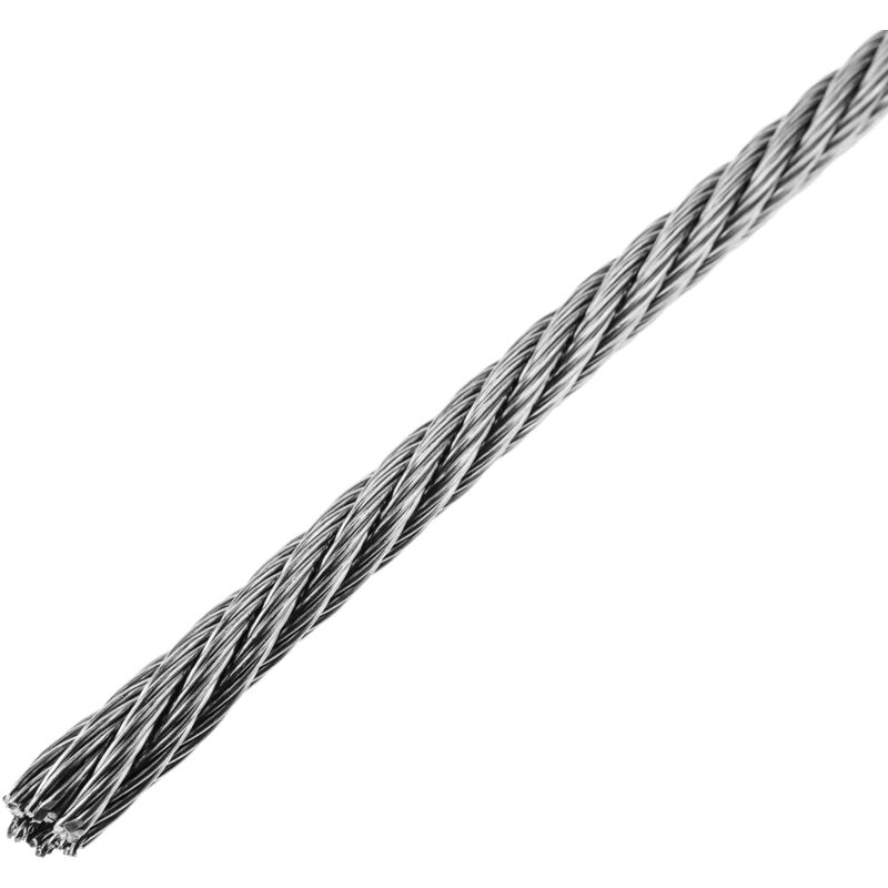 Bobina de cable de acero inoxidable 10m 7x19 4mm - Prixprime