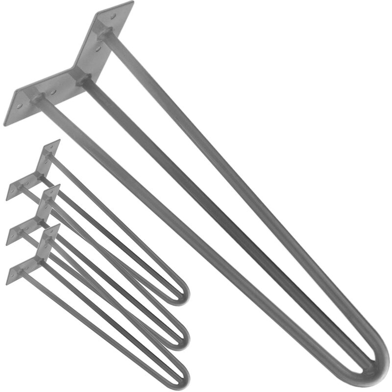 Gambe da tavolo in acciaio con 3 aste 71 cm