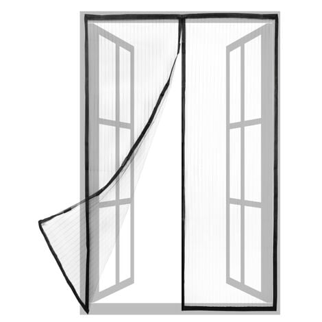 Magnet Fliegengitter Fenster 100x145cm Insektenschutz Fenster