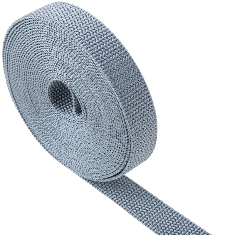 Image of Nastro ideale per tende realizzato in nylon grigio 22 mm x 6 m - Prixprime