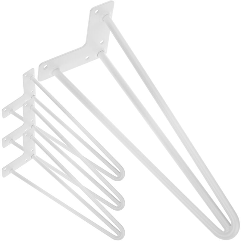 PrixPrime - Piedini da tavolo bianchi con 3 aste