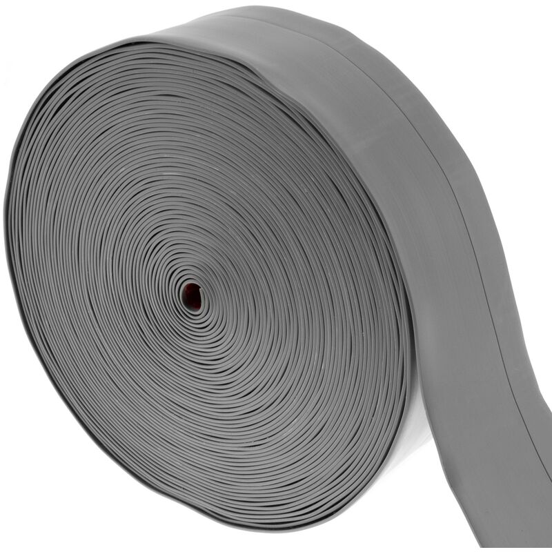 Prixprime - Rodapié flexible autoadhesivo de 70 x 20 mm de longitud de 25 m de color gris